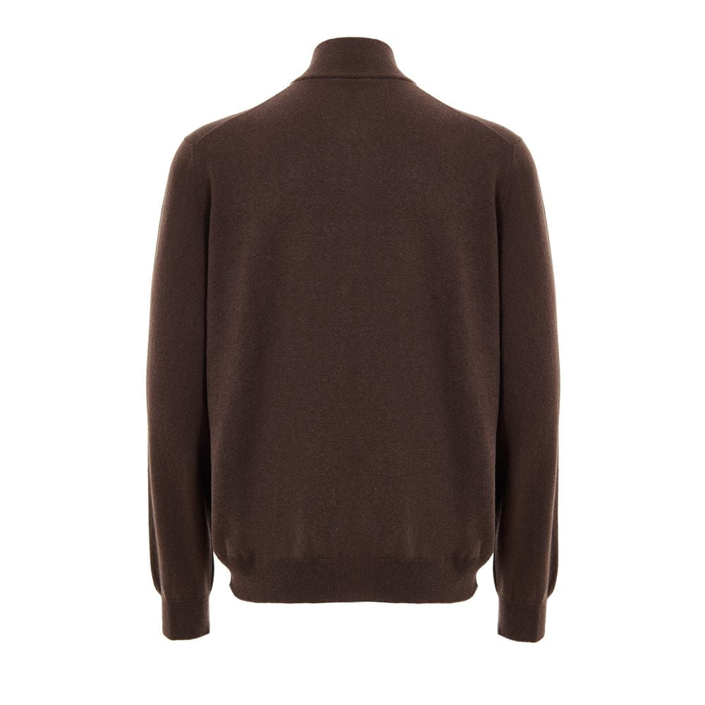 Gran Sasso Brown Wool Cardigan