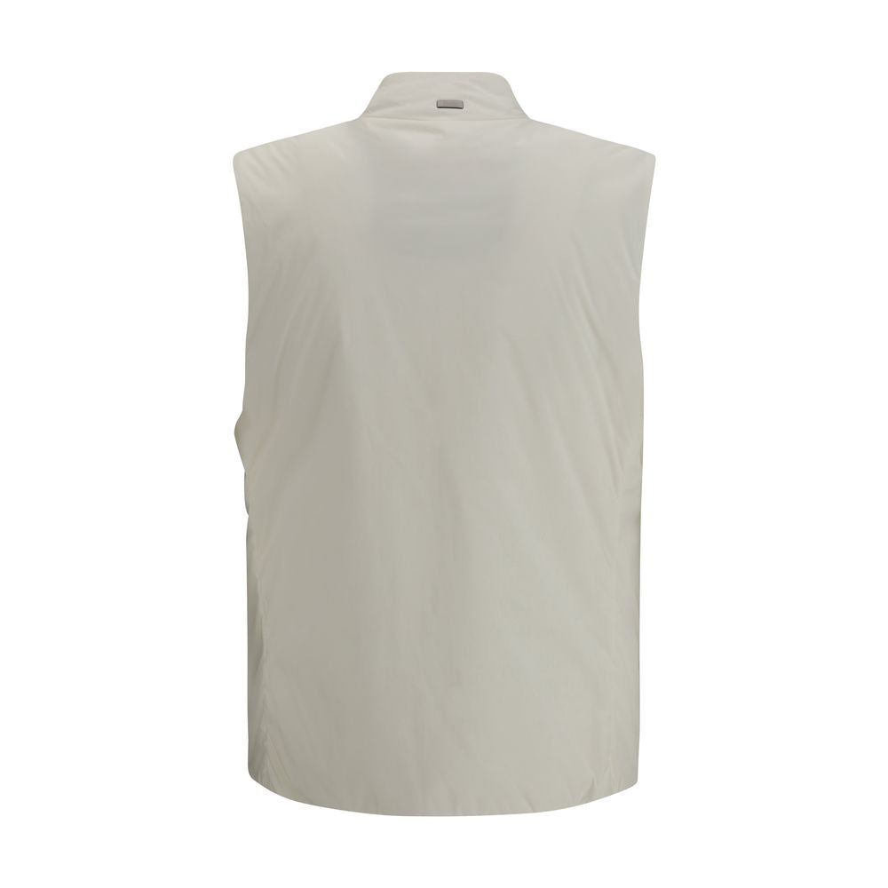 Herno Beige Polyamide Sleveless Jacket