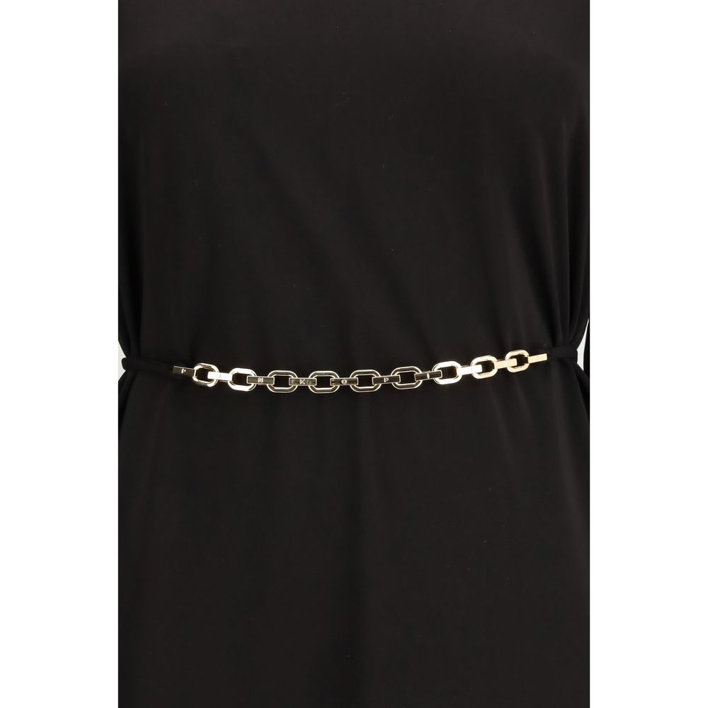 PINKO Black Acetate Casual Dress