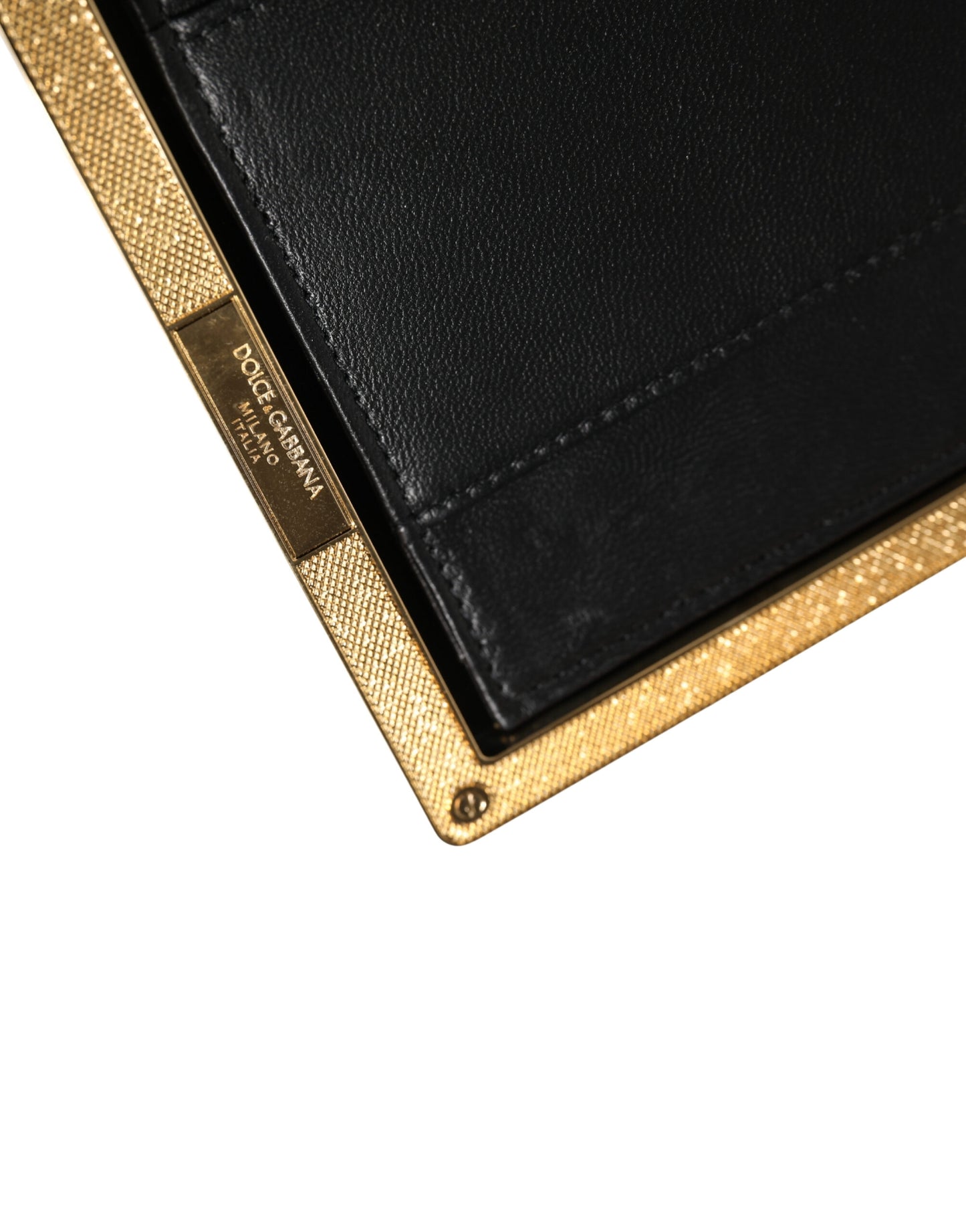 Dolce & Gabbana Beige Lambskin Leather Clutch Evening Women Purse Bag