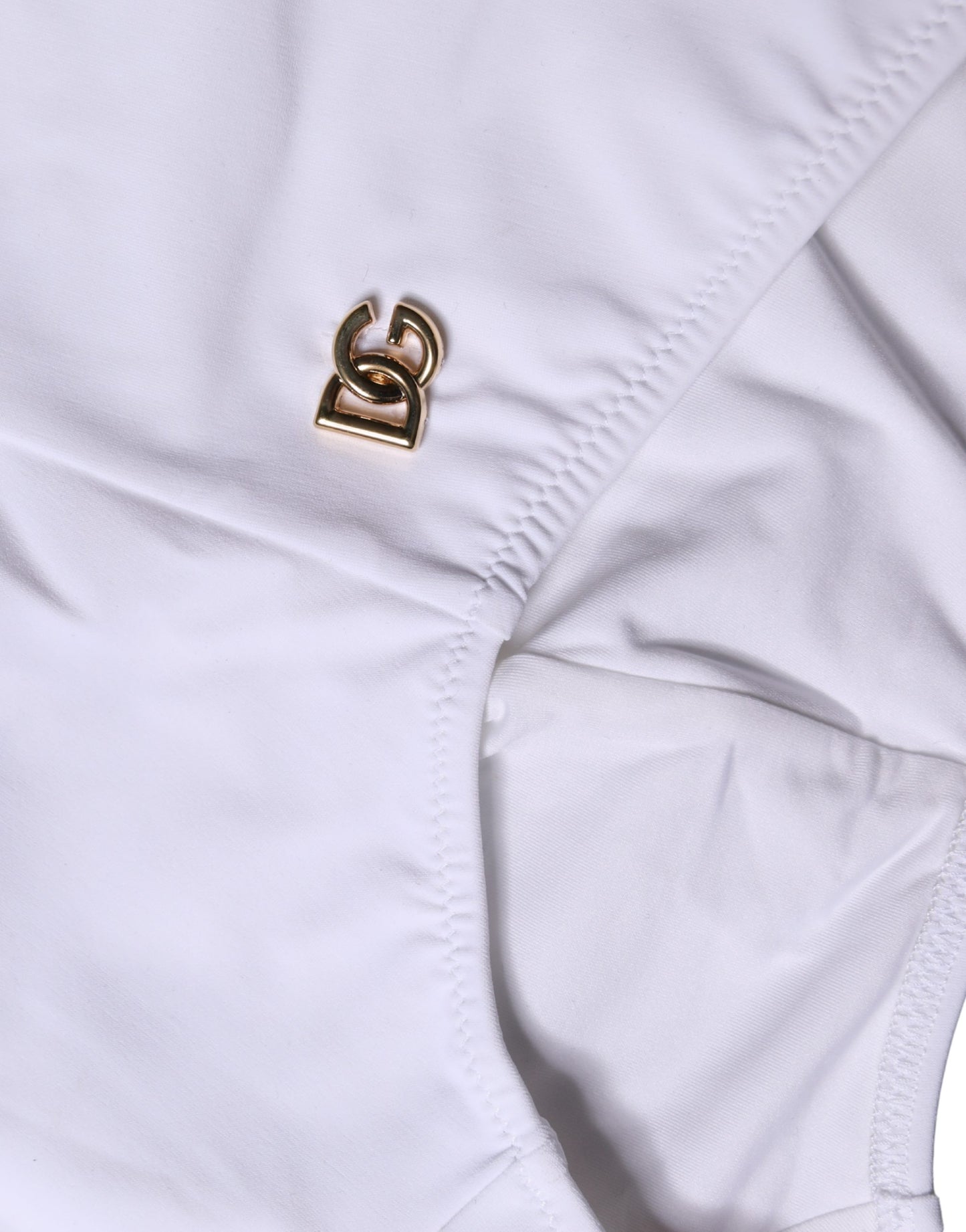 Dolce & Gabbana White Logo Girdle High Waist Panty Underwear