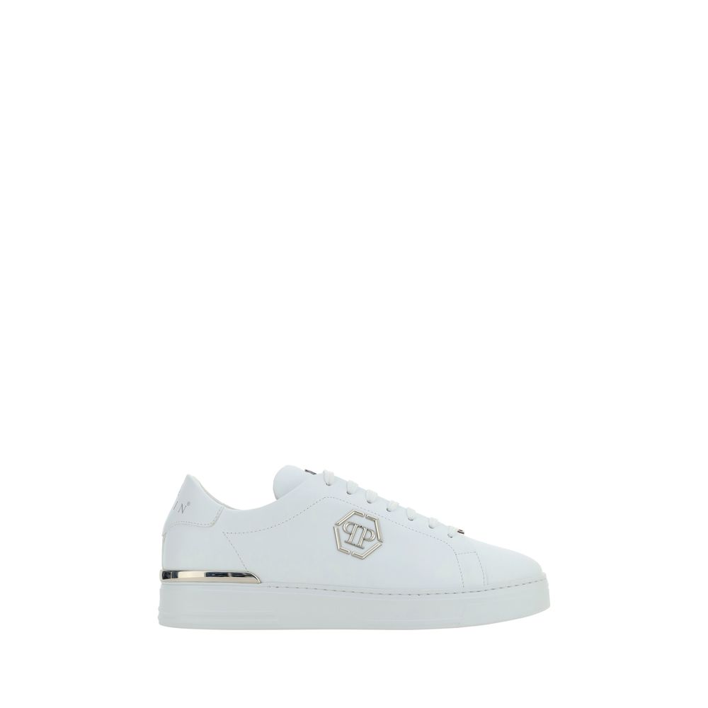 Philipp Plein White Rubber Low Top Sneakers