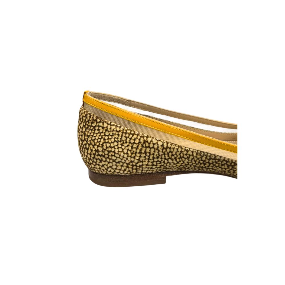 Borbonese Yellow Leather Women Sandal
