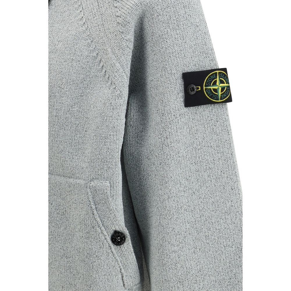 Stone Island Gray Polyester Sweatshirt