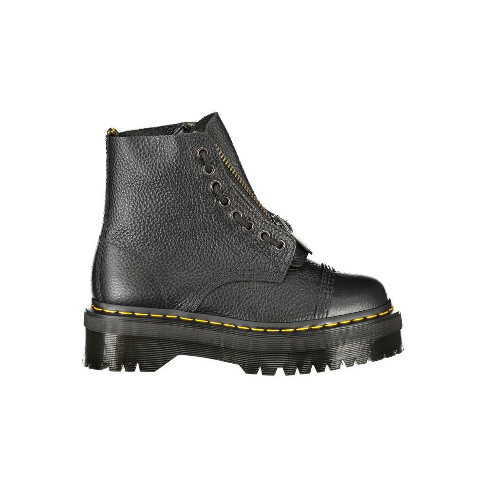 Dr. Martens Black Leather Unisex Ankle Boot