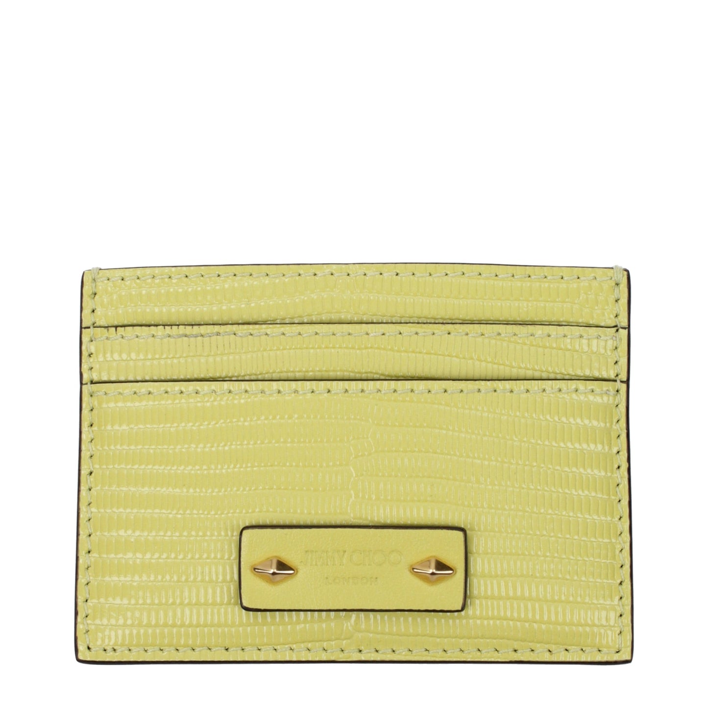 Jimmy Choo Yellow Leather Cardholder