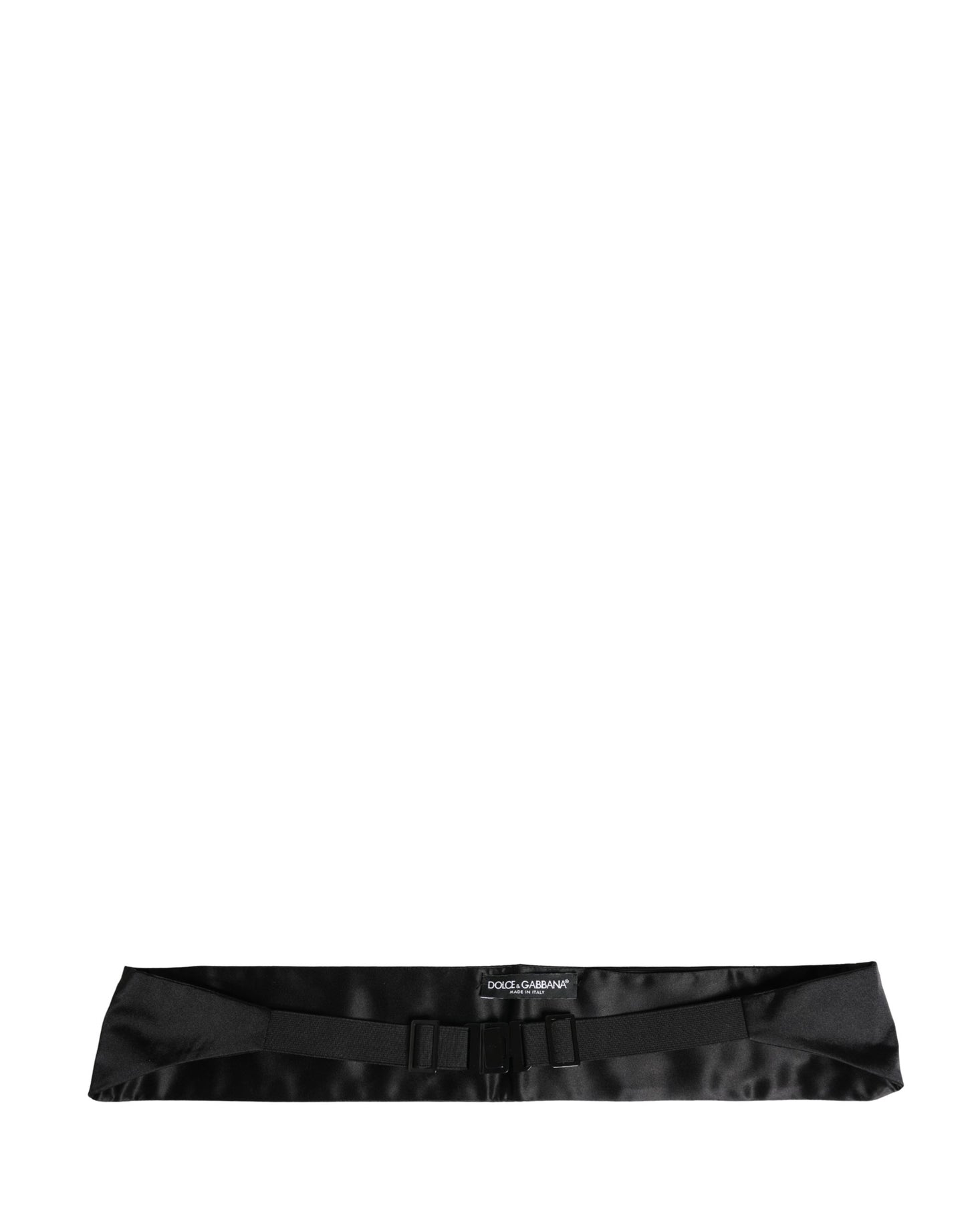 Dolce & Gabbana Black 100% Silk Women Wide Waist Cummerbund