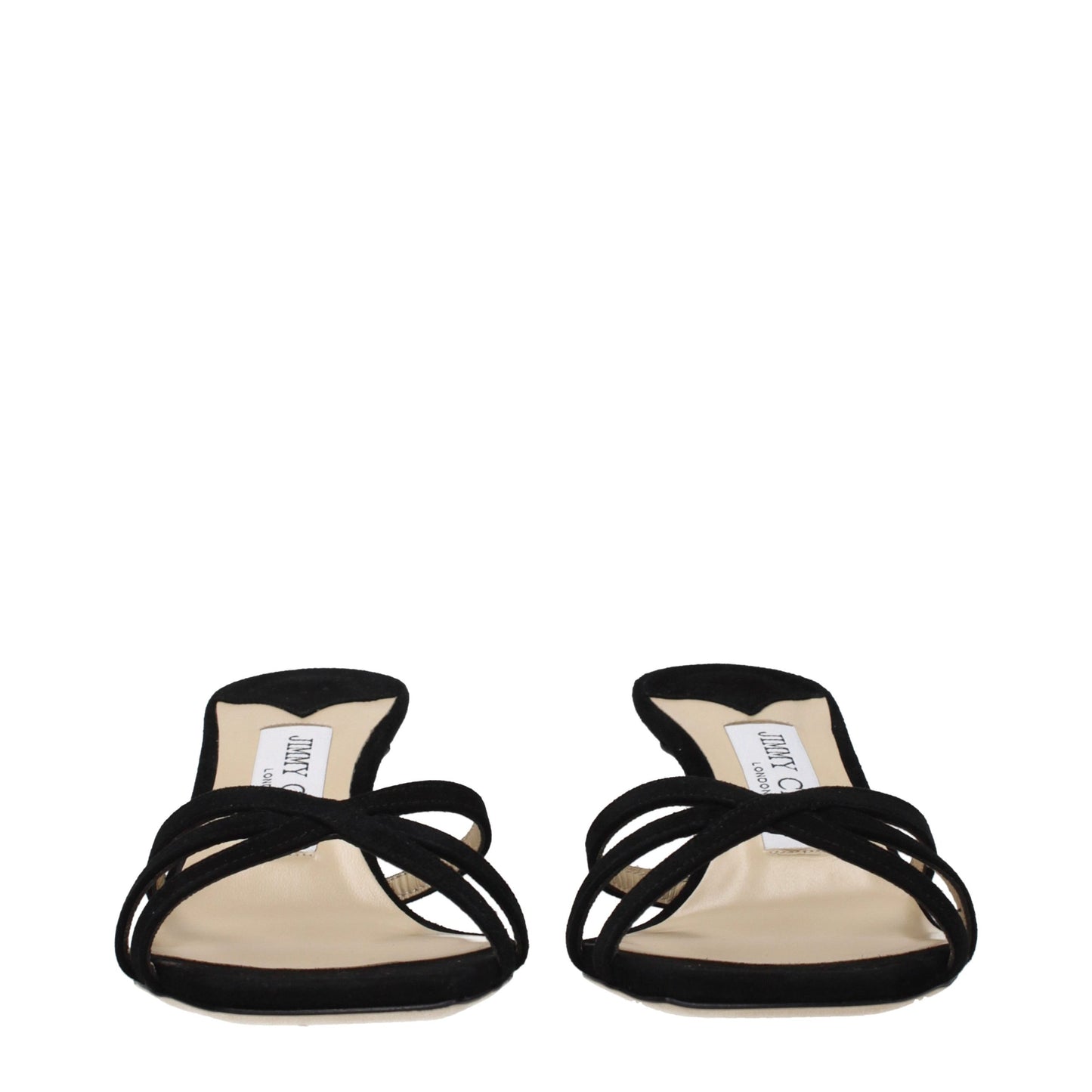 Jimmy Choo Black Leather Platform Sandals