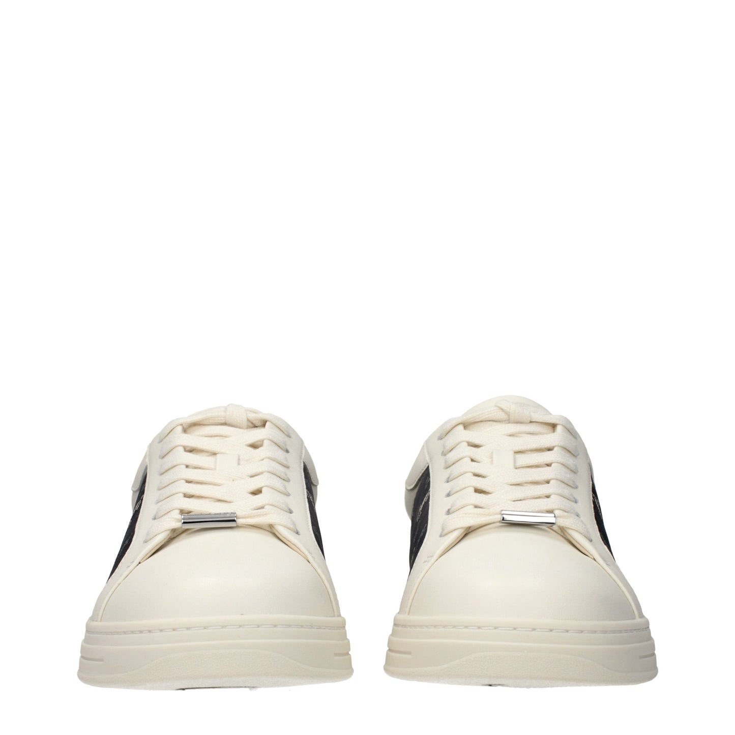 Jimmy Choo Beige Leather Low Top Sneakers