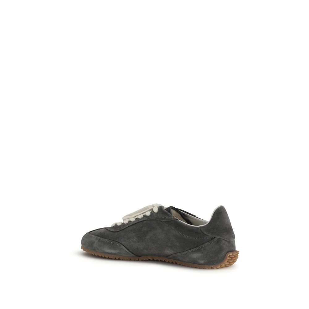 Axel Arigato Gray Calf Leather Bos Taurus Low Top Sneakers