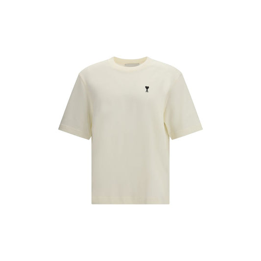 Ami Paris Beige Cotton T-Shirt