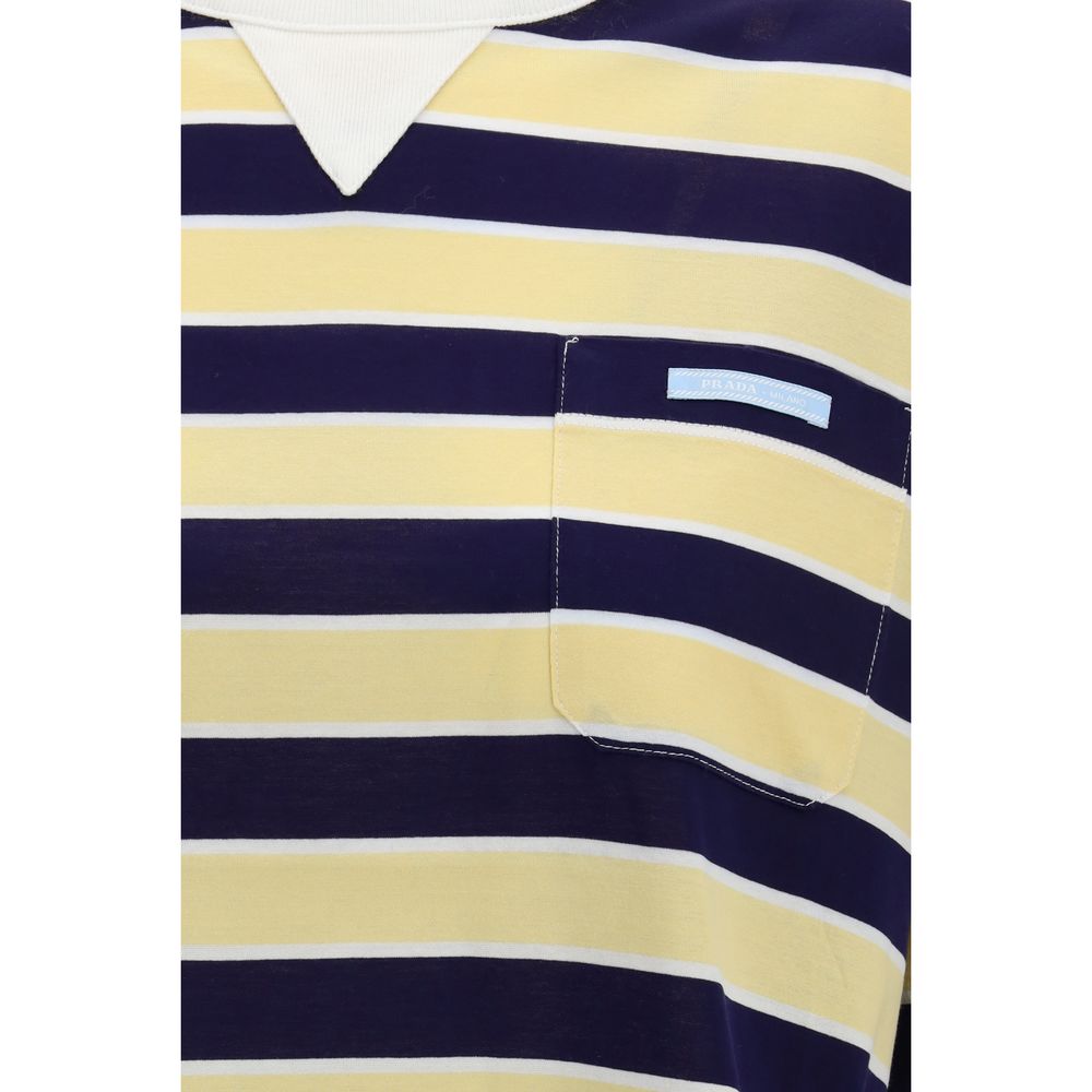 Prada Bicolor Cotton T-Shirt