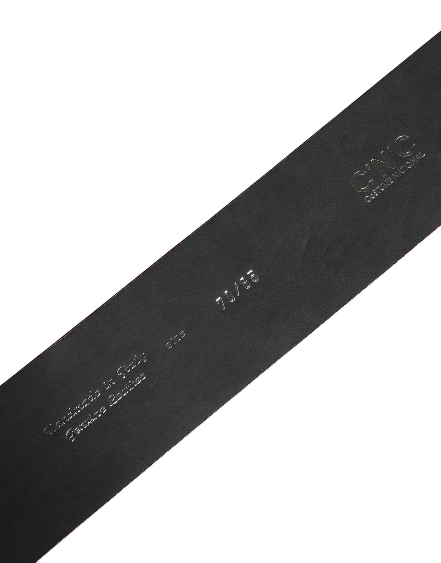 Costume National Red Wide Waist Silver Metal Buckle Belt