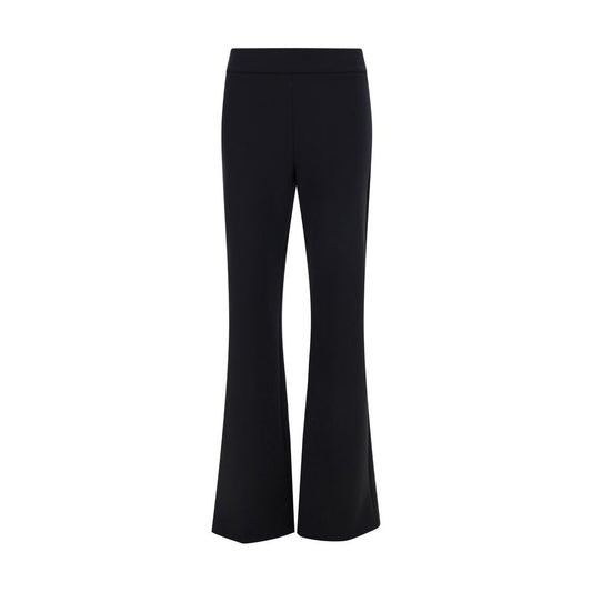 Avenue Montaigne Black Elastane Flared Pants