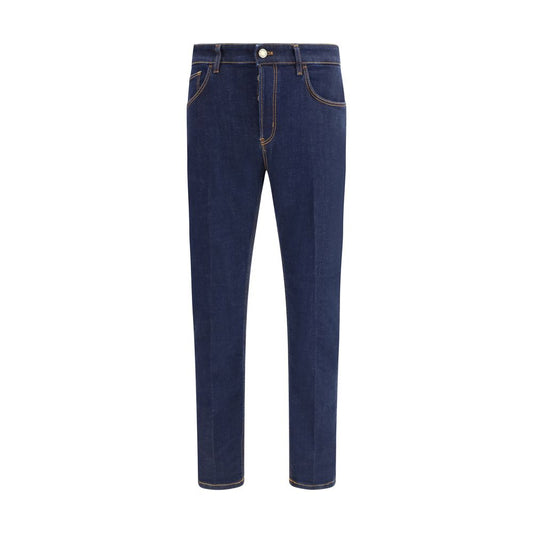 PT Torino Blue Cotton Jeans Denim