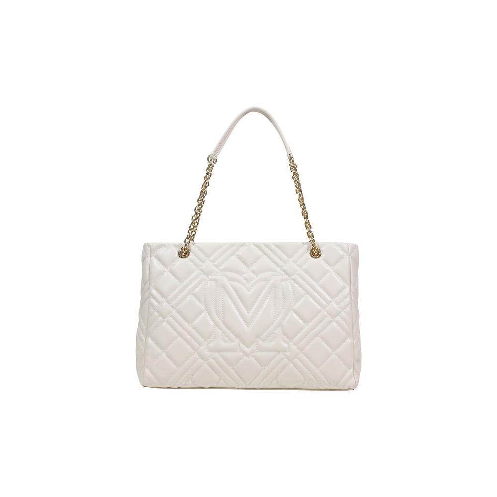 Love Moschino Beige Polyethylene Handbag