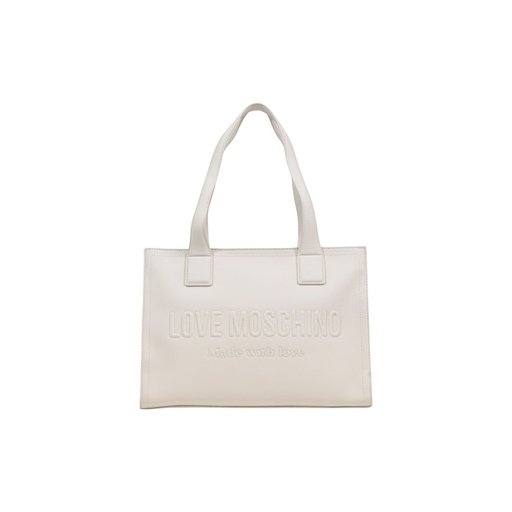 Love Moschino Beige Polyethylene Handbag