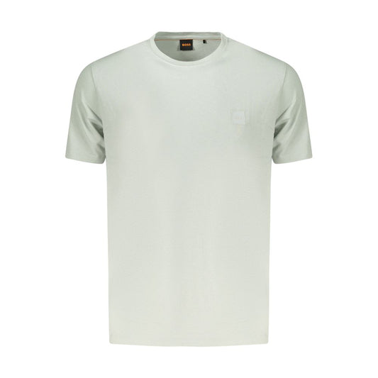 Hugo Boss Green Cotton T-Shirt