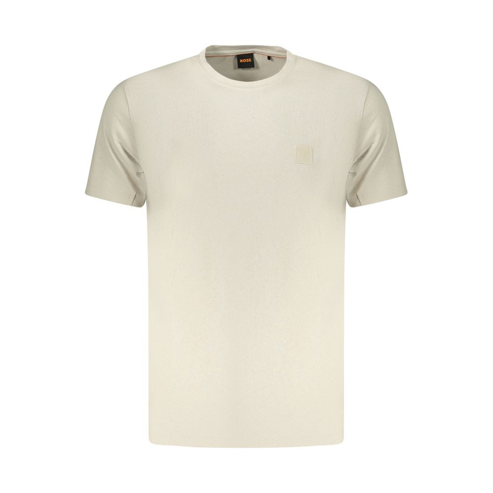 Hugo Boss Beige Cotton T-Shirt