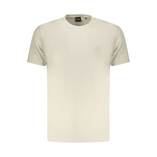Hugo Boss Beige Cotton T-Shirt