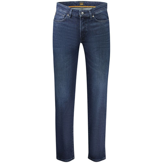 Hugo Boss Blu Cotton Men Jeans