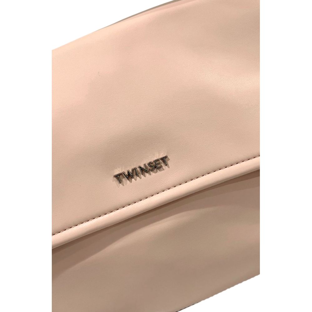 Twinset Pink PU Women Handbag
