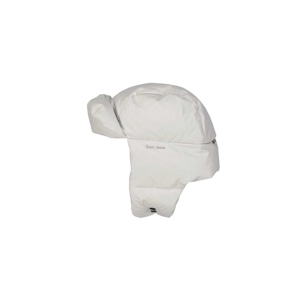 Herno White Polyester Beanie