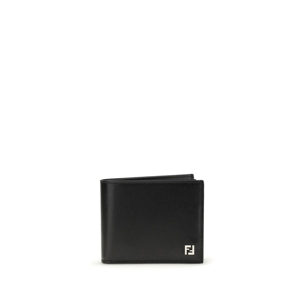 Fendi Black Calf Leather Bos Taurus Wallet