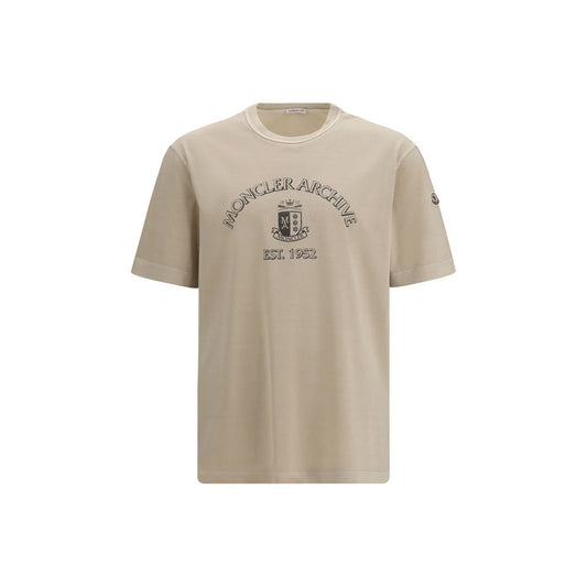 Moncler Beige Cotton T-Shirt