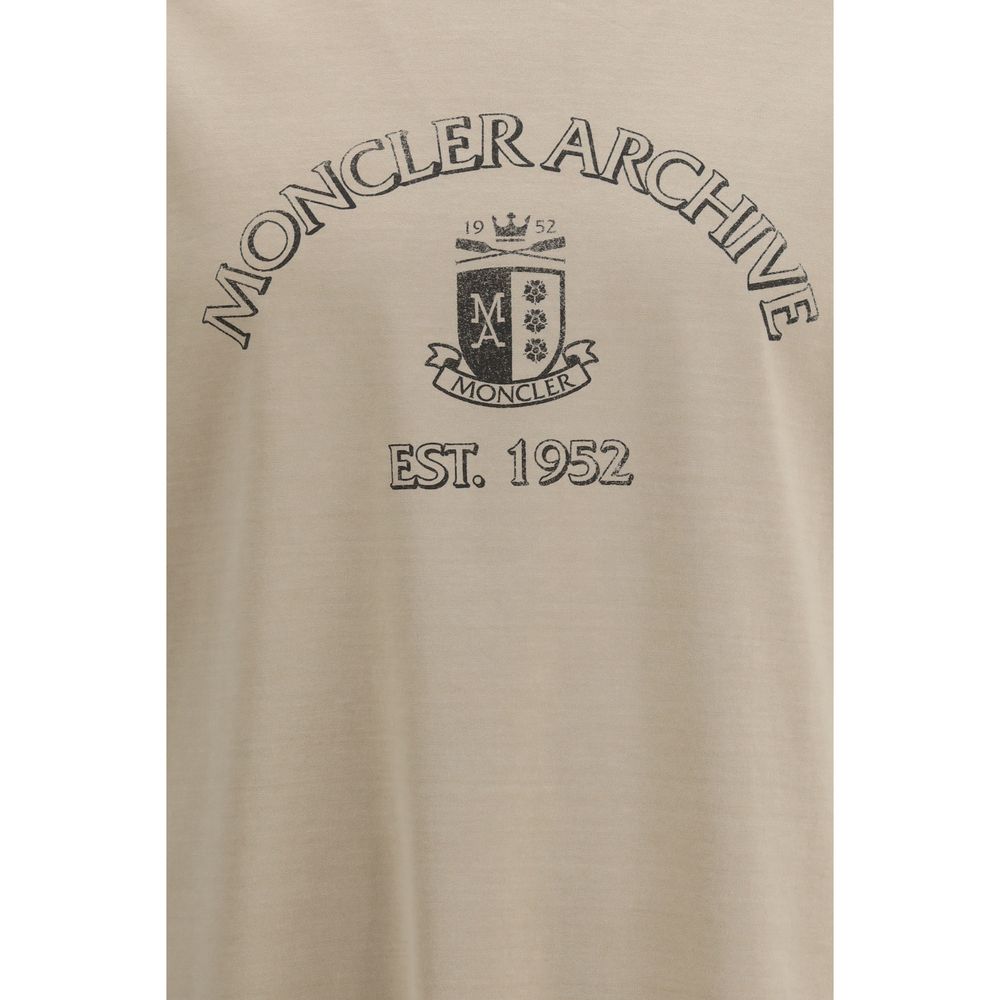 Moncler Beige Cotton T-Shirt