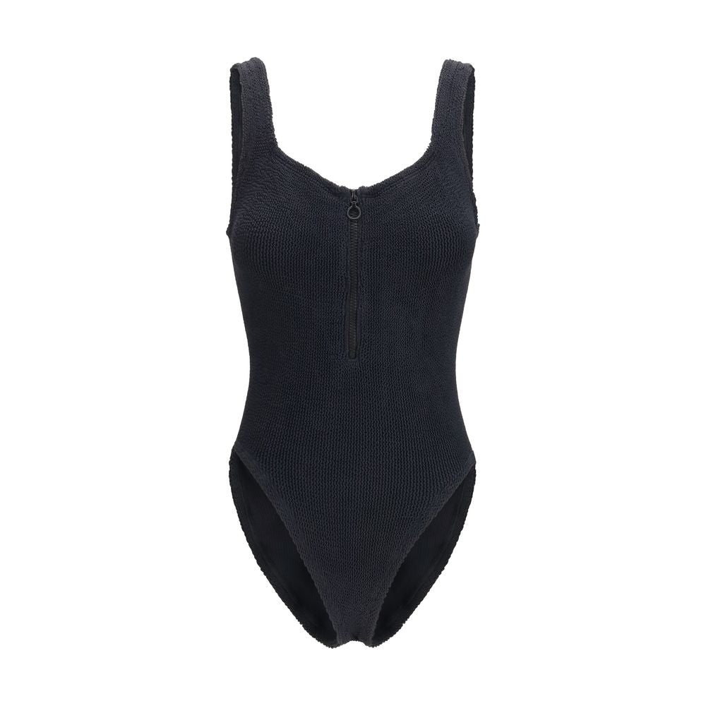 Hunza G Black Polyamide One-Piece Swimsuit