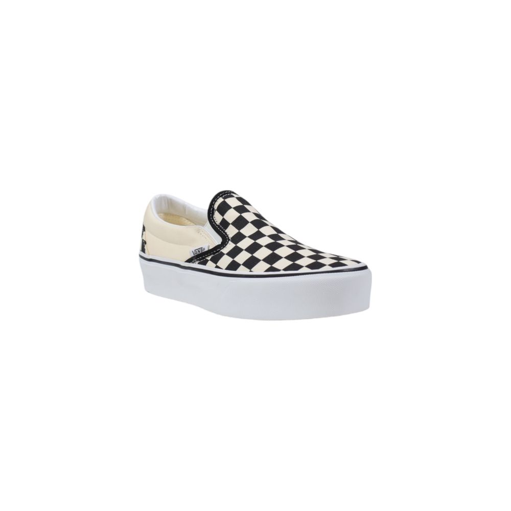 Vans White Fabric Platform Sneakers