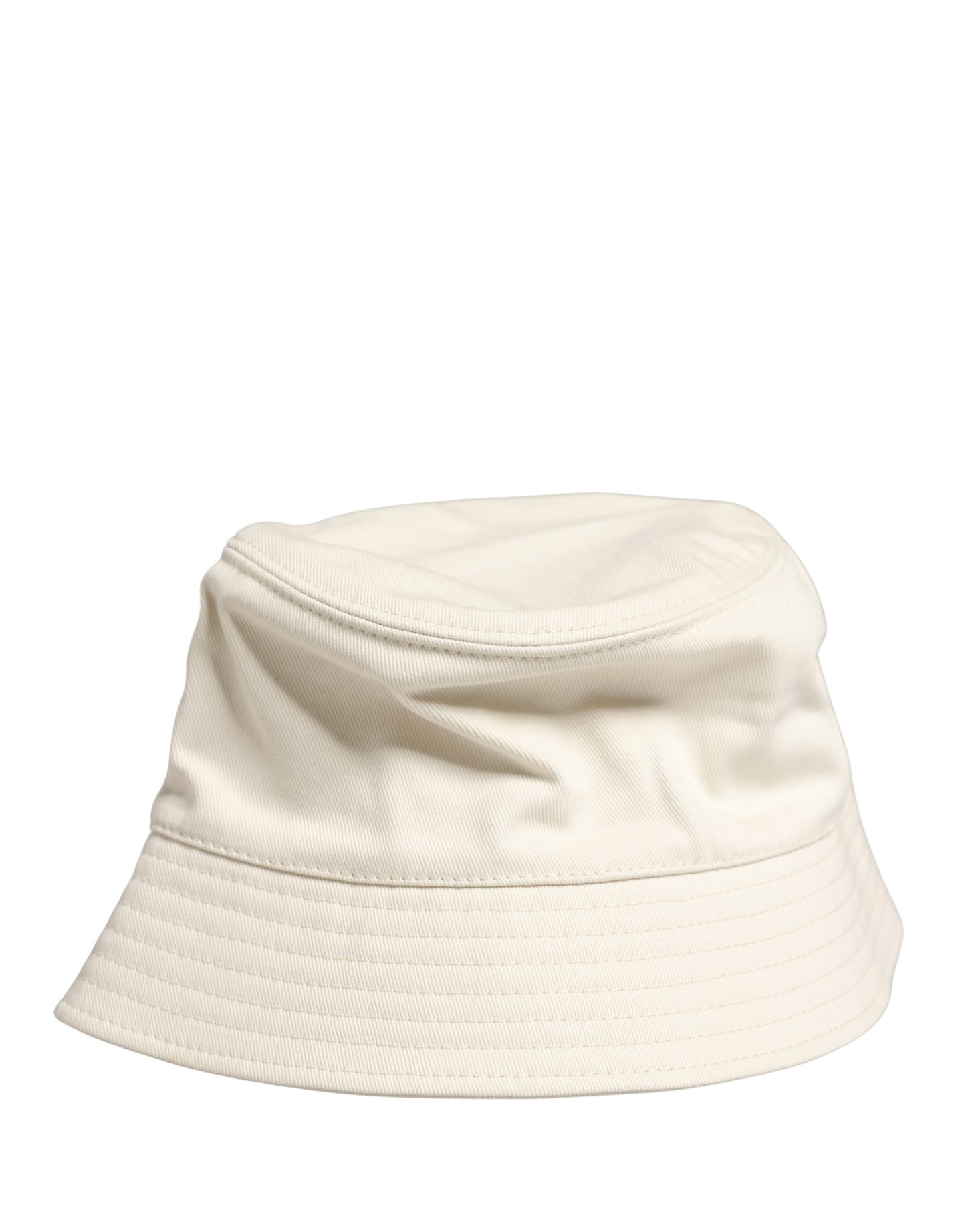 Dolce & Gabbana Men White Cotton Bucket Fisherman Capello Hat