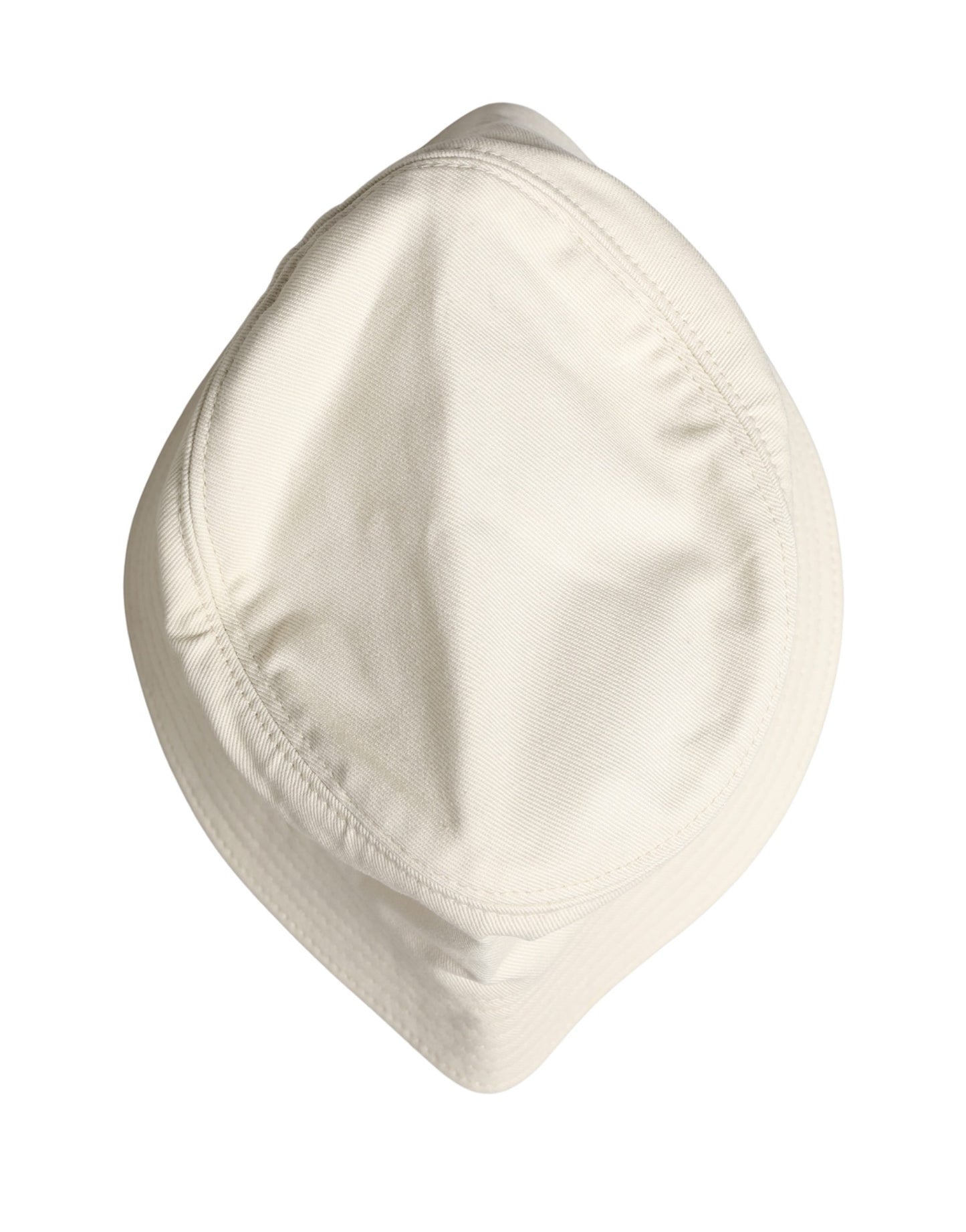 Dolce & Gabbana Men White Cotton Bucket Fisherman Capello Hat
