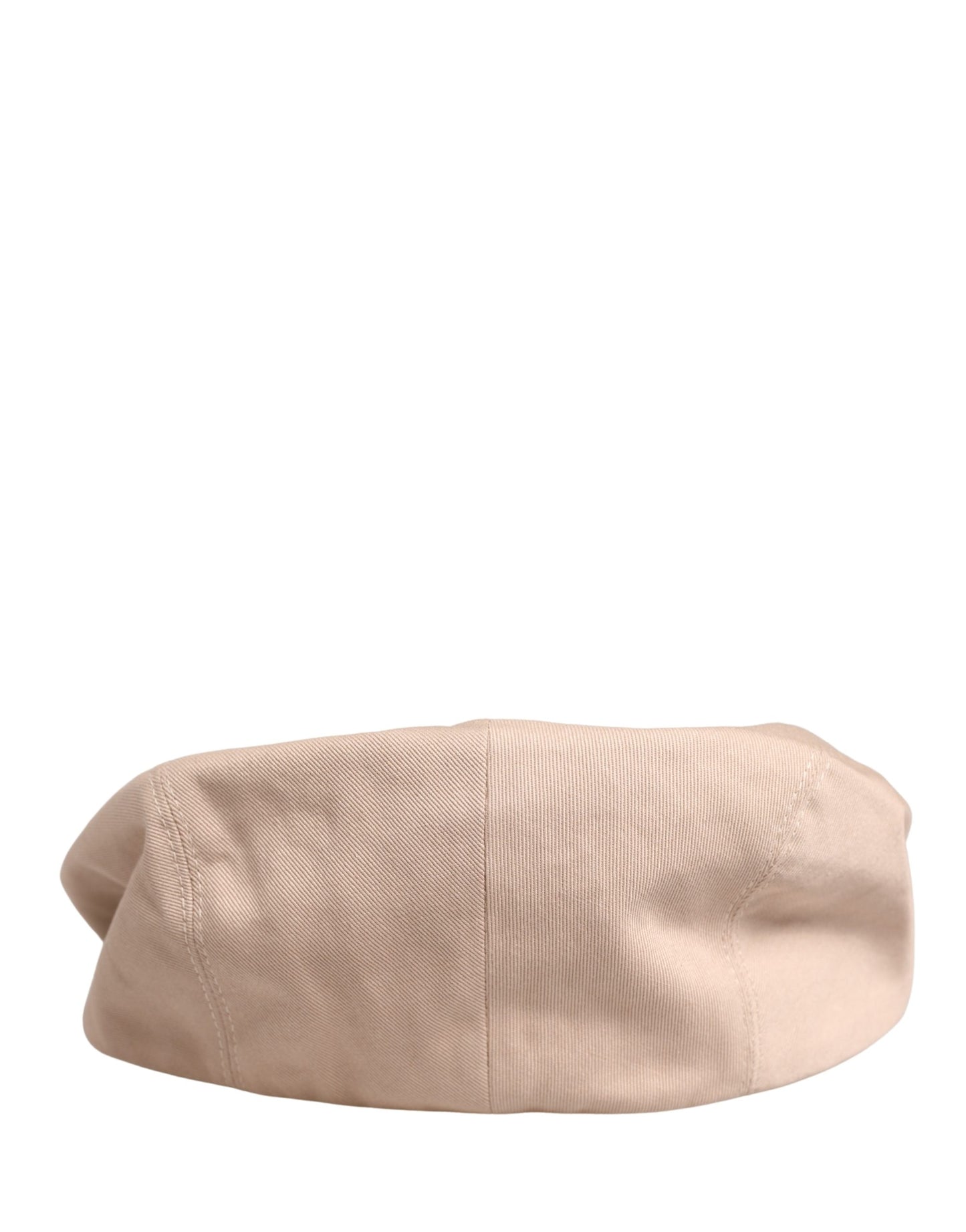 Dolce & Gabbana Men Beige Cotton Newsboy Cloth Capello Hat