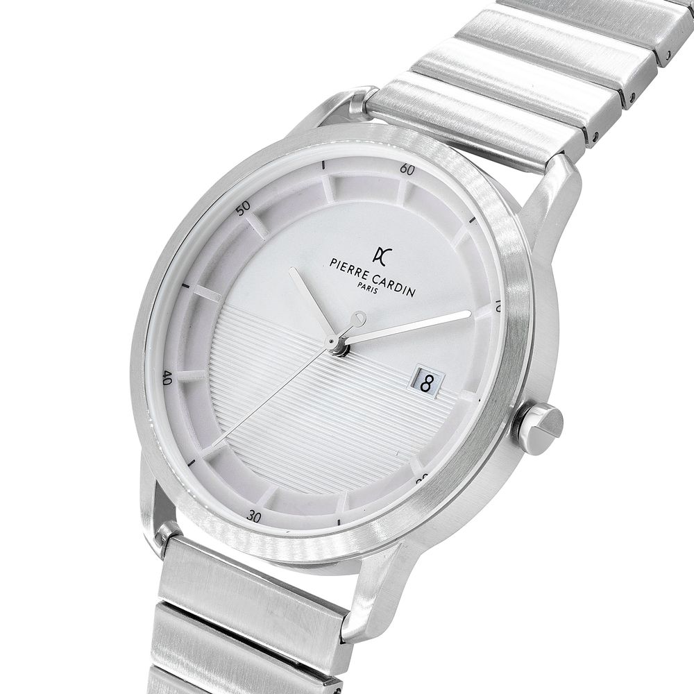 Pierre Cardin Gray Stainless Steel Dress Watch