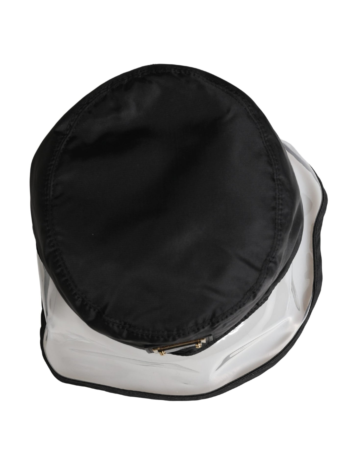 Dolce & Gabbana Men Black Plastic Fisherman Bucket Capello Hat