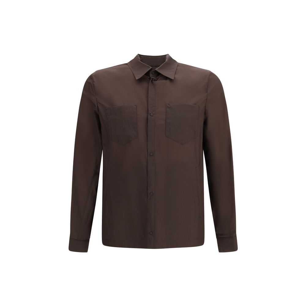 Herno Brown Polyamide Shirt