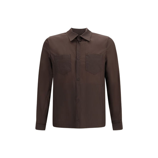 Herno Brown Polyamide Shirt