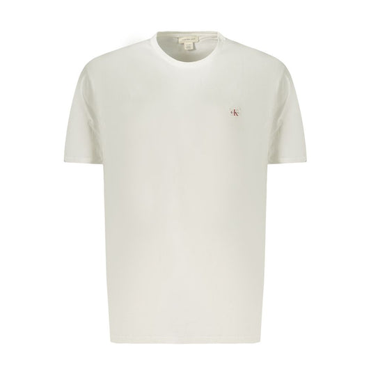 Calvin Klein White Cotton Men T-Shirt