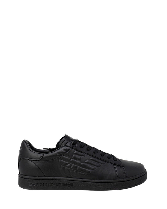 EA7 Emporio Armani Black Polyester Low Top Sneakers