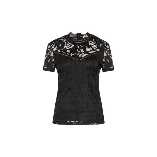 Vila Clothes Black Polyamide T-Shirt