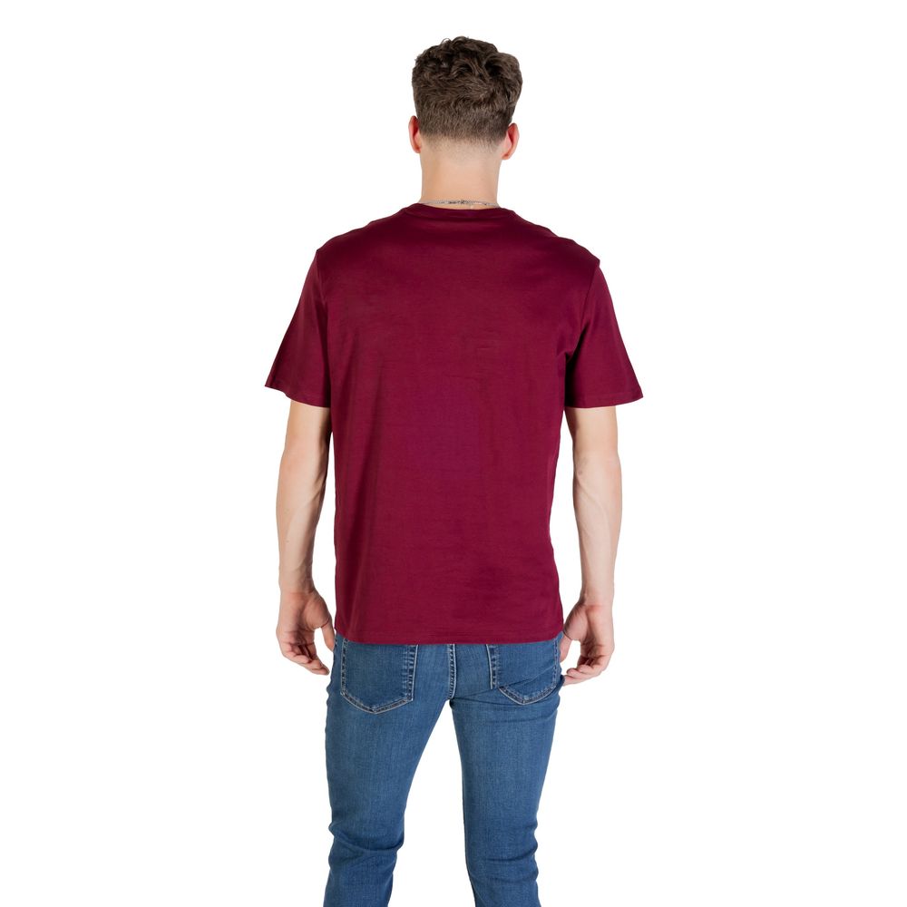 Calvin Klein Jeans Bordeaux Cotton T-Shirt