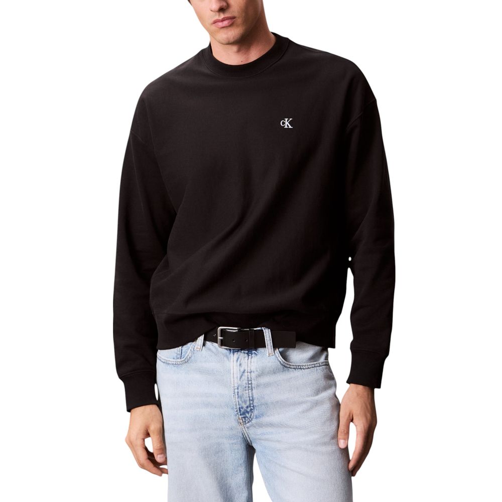 Calvin Klein Jeans Black Cotton Sweatshirt