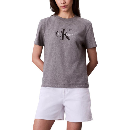 Calvin Klein Jeans Gray Cotton T-Shirt