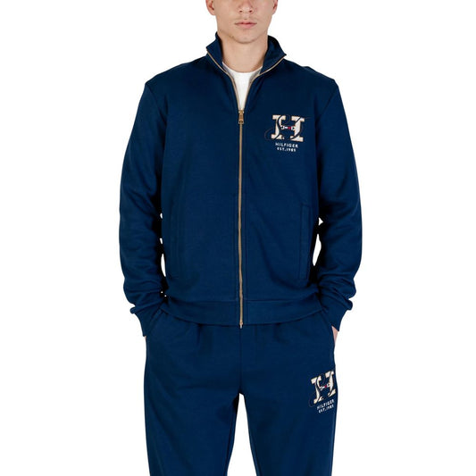 Tommy Hilfiger Blue Recycled Cotton Sweatshirt