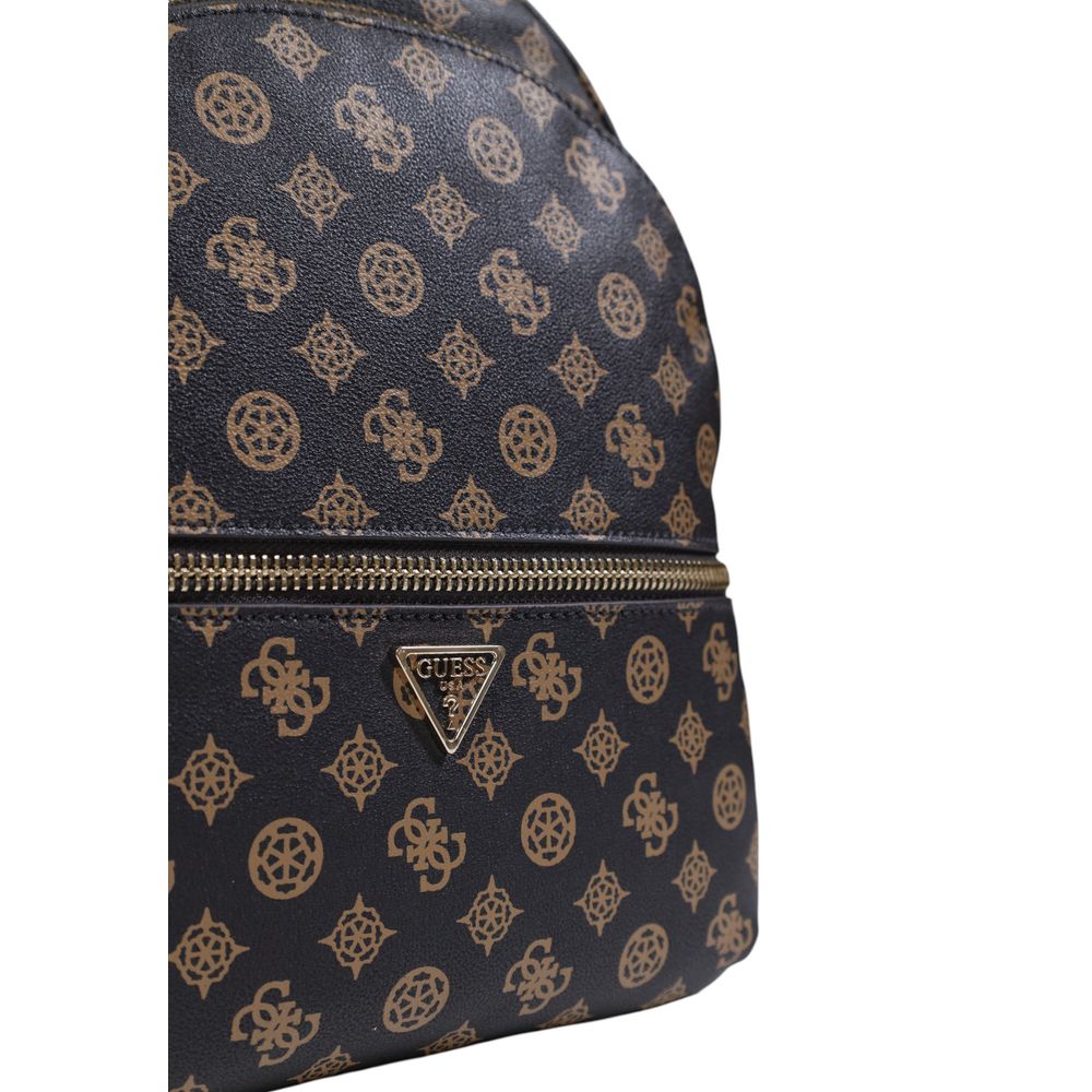 Guess Brown Polyethylene Backpack