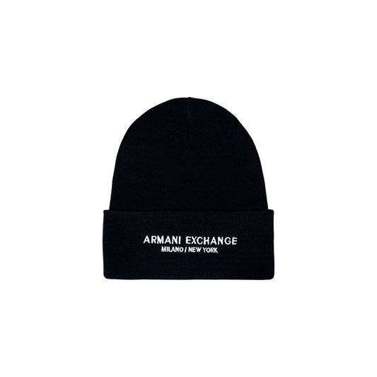 Armani Exchange Blue Polyester Cap (Baseball Hat)