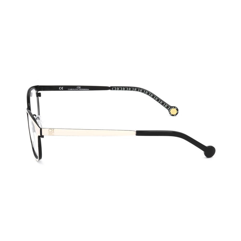 Carolina Herrera Black Stainless Steel Glasses (Frames)