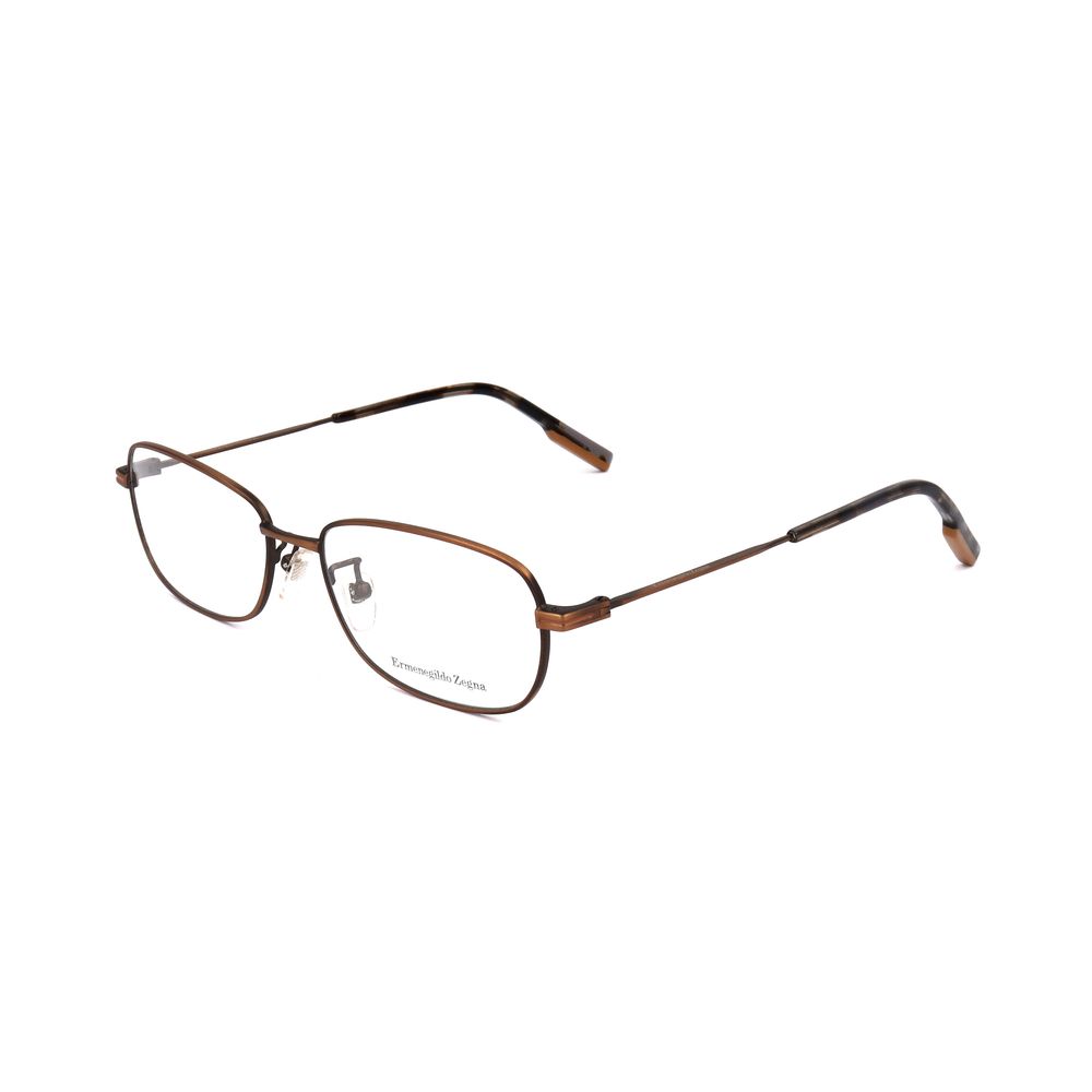 Ermenegildo Zegna Brown Metal Glasses (Frames)